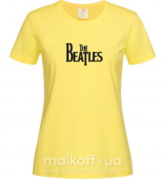 Жіноча футболка THE BEATLES original Лимонний фото