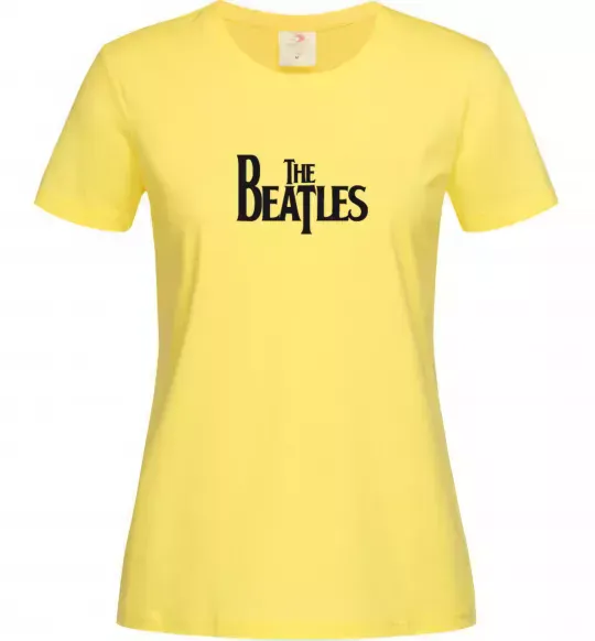 Жіноча футболка THE BEATLES original Лимонний фото