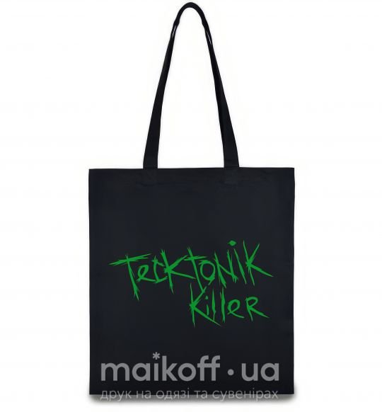 Еко-сумка TECKTONIK KILLER Чорний фото