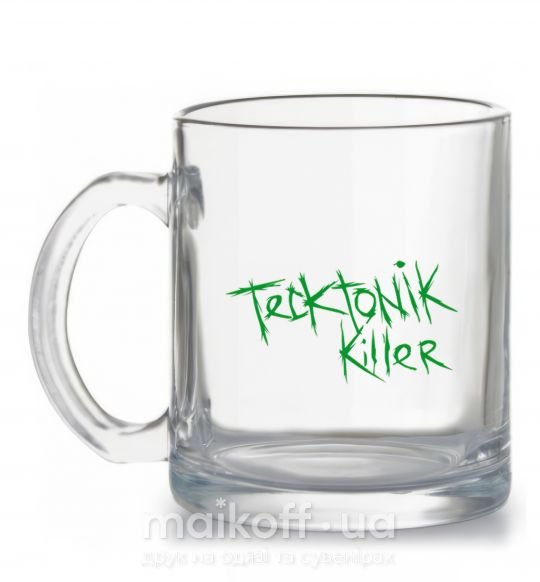 Чашка скляна TECKTONIK KILLER Прозорий фото