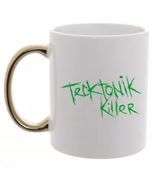 Чашка з кольоровою ручкою TECKTONIK KILLER Золото фото