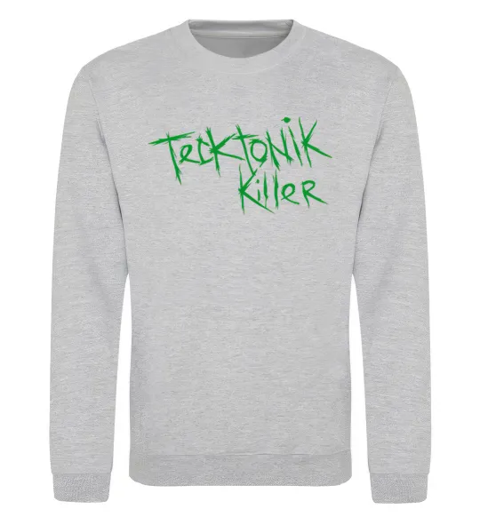 Свитшот TECKTONIK KILLER Серый меланж фото