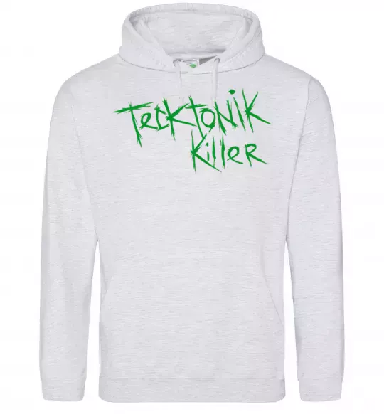 Чоловіча толстовка (худі) TECKTONIK KILLER Сірий меланж фото