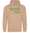 Жіноча толстовка (худі) TECKTONIK KILLER Пісочний фото