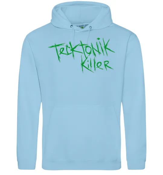 Женская толстовка (худи) TECKTONIK KILLER Голубой фото