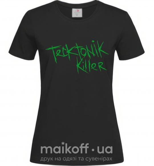 Жіноча футболка TECKTONIK KILLER Чорний фото
