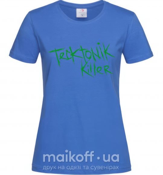 Женская футболка TECKTONIK KILLER Ярко-синий фото