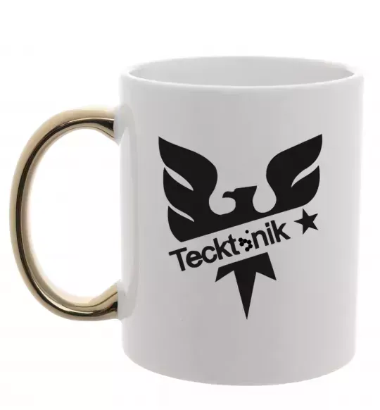 Чашка з кольоровою ручкою TECKTONIK Золото фото