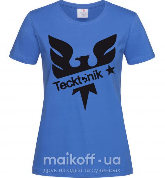Женская футболка TECKTONIK Ярко-синий фото
