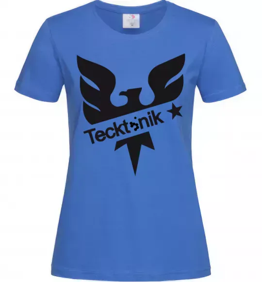 Женская футболка TECKTONIK Ярко-синий фото