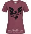 Женская футболка TECKTONIK Бордовый фото