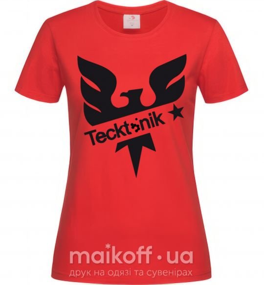 Женская футболка TECKTONIK Красный фото