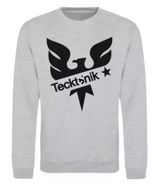 Свитшот TECKTONIK Серый меланж фото