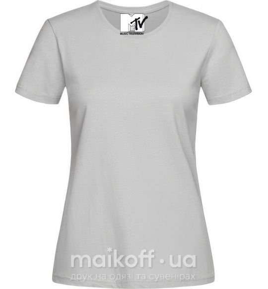 Жіноча футболка MTV Сірий фото