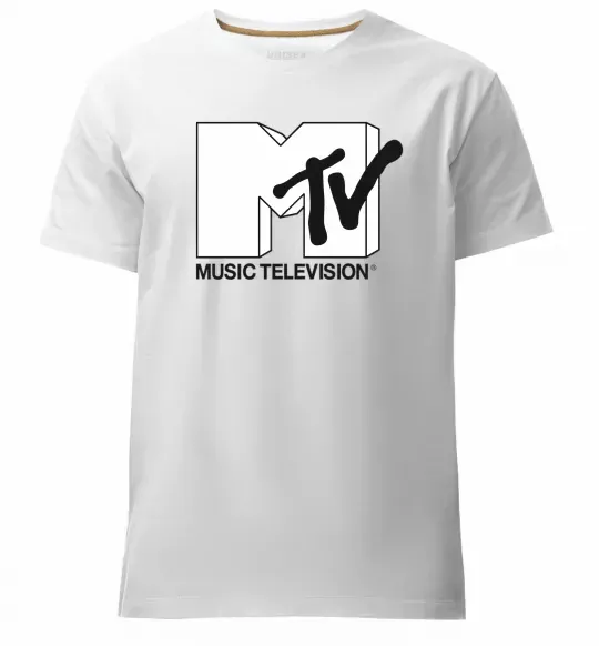 Чоловіча преміум футболка MTV Білий фото
