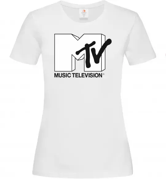 Женская футболка MTV Белый фото