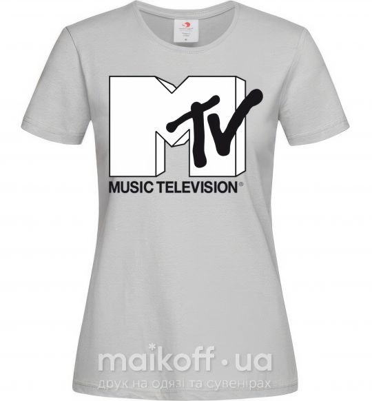 Жіноча футболка MTV Сірий фото