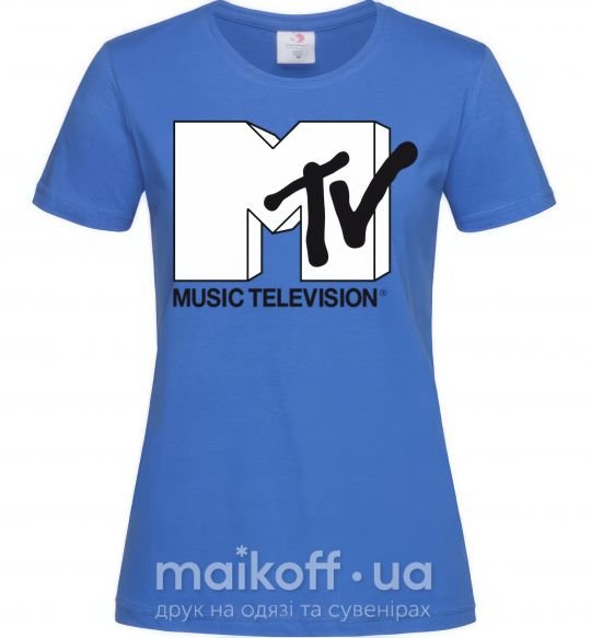 Женская футболка MTV Ярко-синий фото