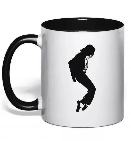 Чашка з кольоровою ручкою MICHAEL JACKSON Чорний фото