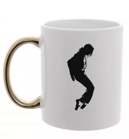 Чашка з кольоровою ручкою MICHAEL JACKSON Золото фото