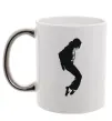 Чашка з кольоровою ручкою MICHAEL JACKSON Срібло фото