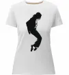 Женская премиум футболка MICHAEL JACKSON Белый фото