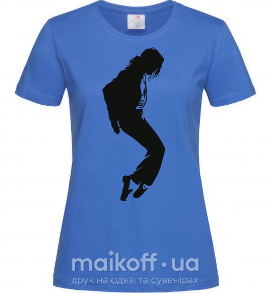 Жіноча футболка MICHAEL JACKSON Яскраво-синій фото