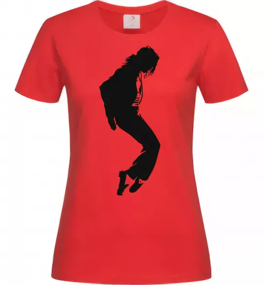 Женская футболка MICHAEL JACKSON Красный фото