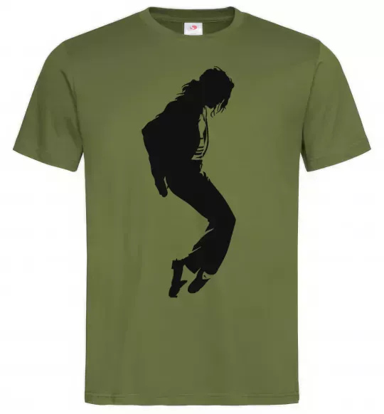 Чоловіча футболка MICHAEL JACKSON Оливковий фото