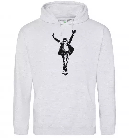 Чоловіча толстовка (худі) MICHAEL JACKSON SHOW Сірий меланж фото