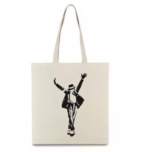 Еко-сумка MICHAEL JACKSON SHOW Бежевий фото