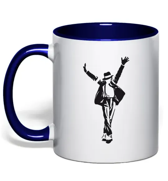 Чашка с цветной ручкой MICHAEL JACKSON SHOW Глубокий темно-синий фото