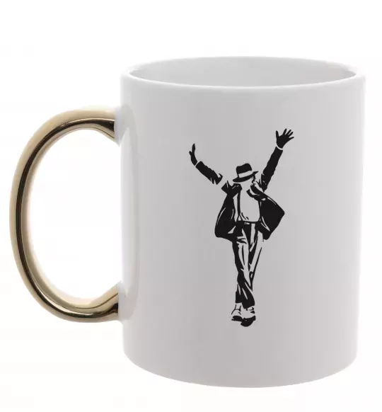 Чашка с цветной ручкой MICHAEL JACKSON SHOW Золото фото