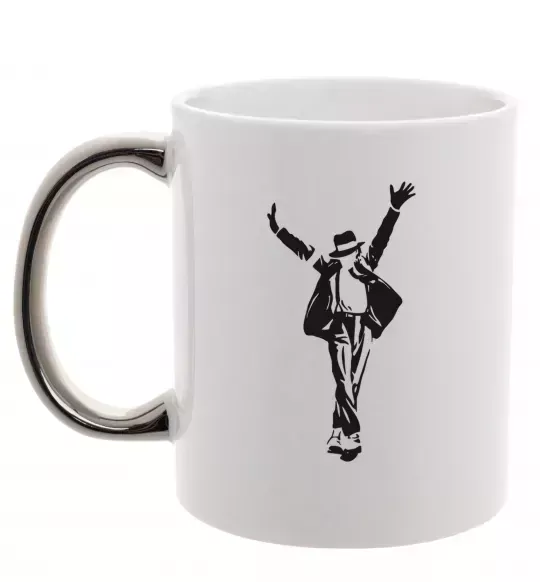 Чашка с цветной ручкой MICHAEL JACKSON SHOW Серебро фото