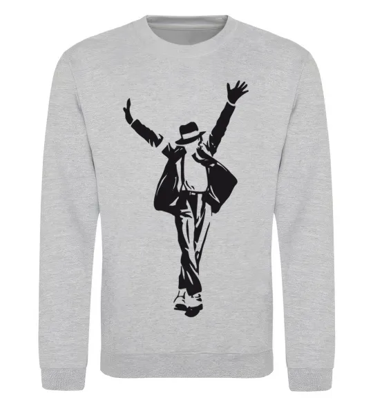 Свитшот MICHAEL JACKSON SHOW Серый меланж фото