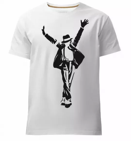 Мужская премиум футболка MICHAEL JACKSON SHOW Белый фото