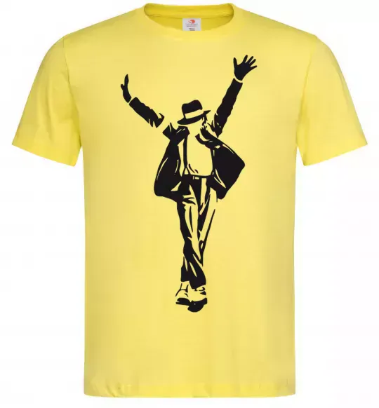 Чоловіча футболка MICHAEL JACKSON SHOW Лимонний фото