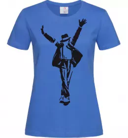 Женская футболка MICHAEL JACKSON SHOW Ярко-синий фото