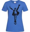 Женская футболка MICHAEL JACKSON SHOW Ярко-синий фото