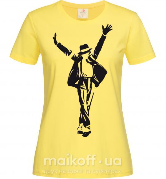 Женская футболка MICHAEL JACKSON SHOW Лимонный фото