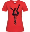 Женская футболка MICHAEL JACKSON SHOW Красный фото