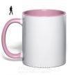 Чашка с цветной ручкой MICHAEL JACKSON DANCING Нежно розовый фото