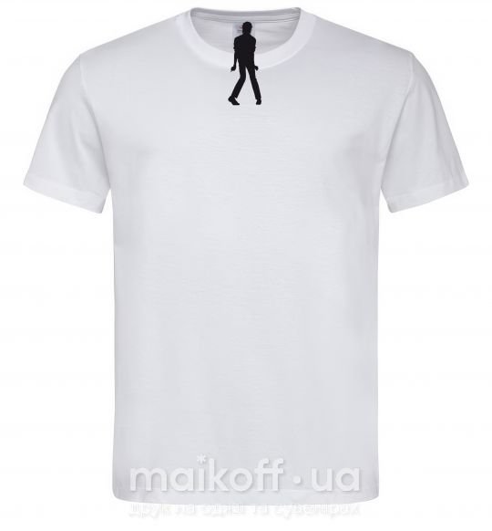 Мужская футболка MICHAEL JACKSON DANCING Белый фото