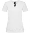 Женская футболка MICHAEL JACKSON DANCING Белый фото