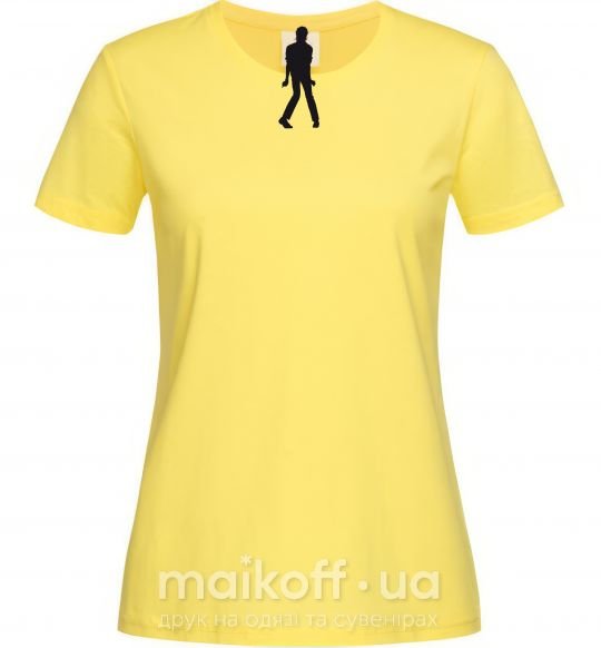 Женская футболка MICHAEL JACKSON DANCING Лимонный фото