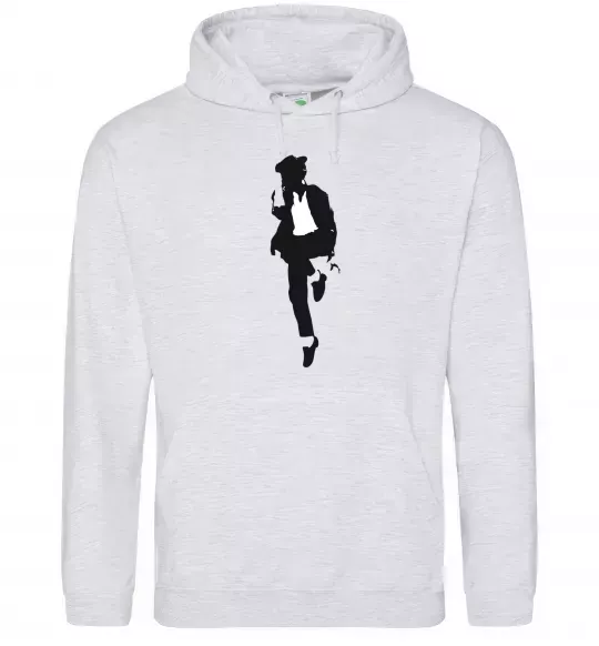 Мужская толстовка (худи) MICHAEL JACKSON HAT Серый меланж фото