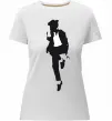 Женская премиум футболка MICHAEL JACKSON HAT Белый фото