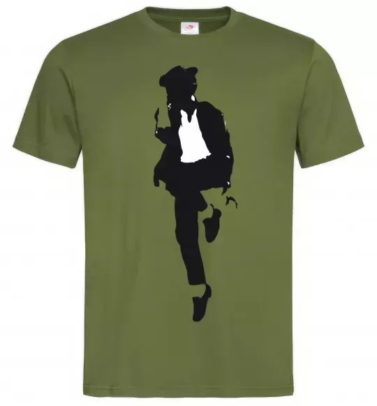 Чоловіча футболка MICHAEL JACKSON HAT Оливковий фото