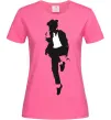 Жіноча футболка MICHAEL JACKSON HAT Яскраво-рожевий фото