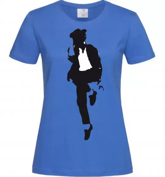 Жіноча футболка MICHAEL JACKSON HAT Яскраво-синій фото